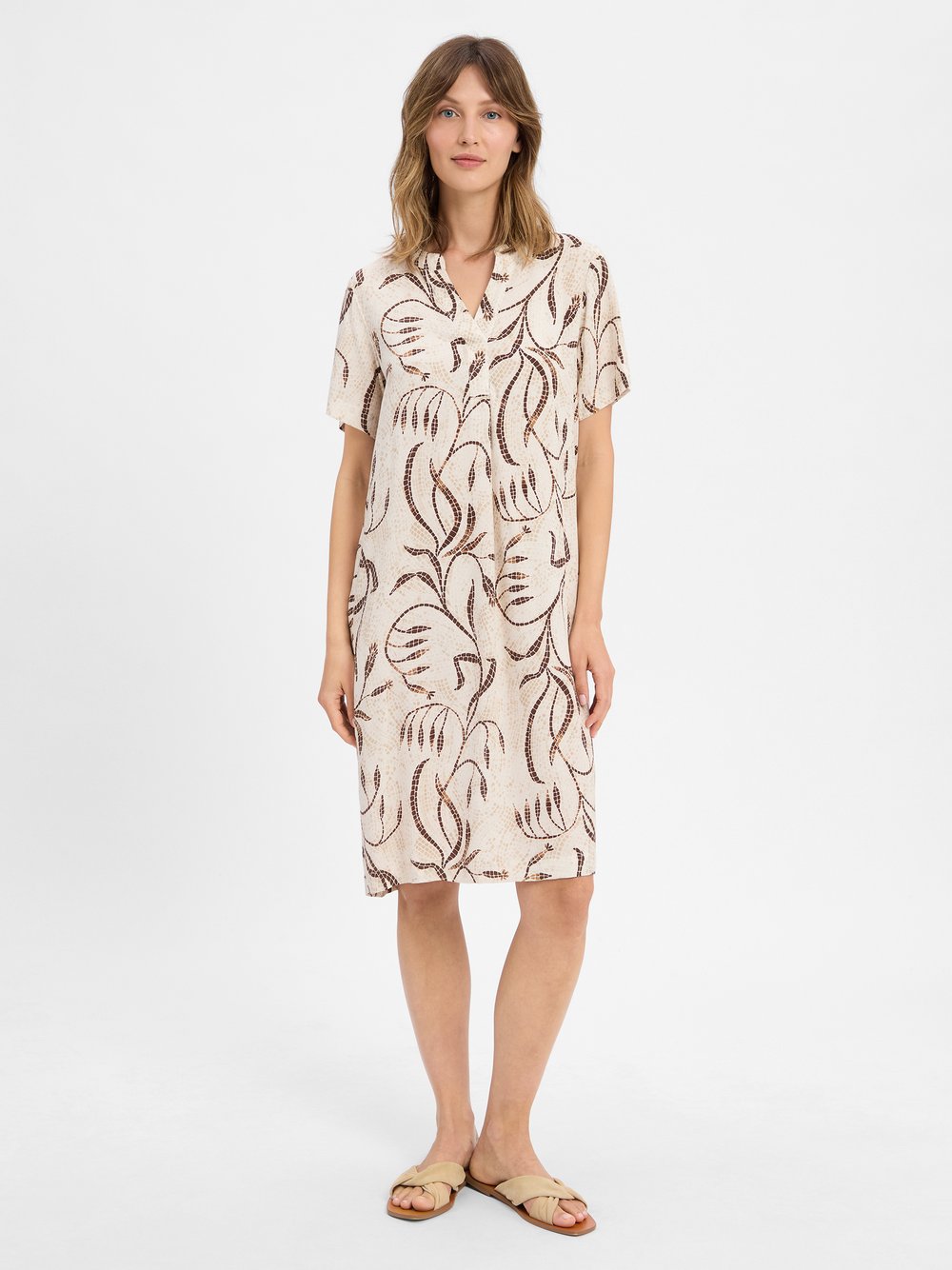 soyaconcept® Kleid Damen Viskose mehrfarbig gemustert, XXL