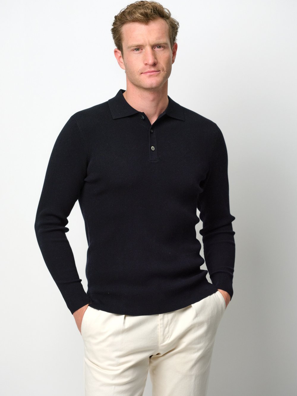 Profuomo Poloshirt Herren blau, L