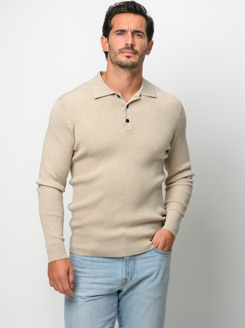 Profuomo Poloshirt Herren beige, S