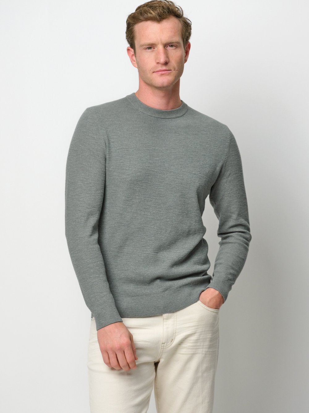 Profuomo Pullover Herren Baumwolle grün, L