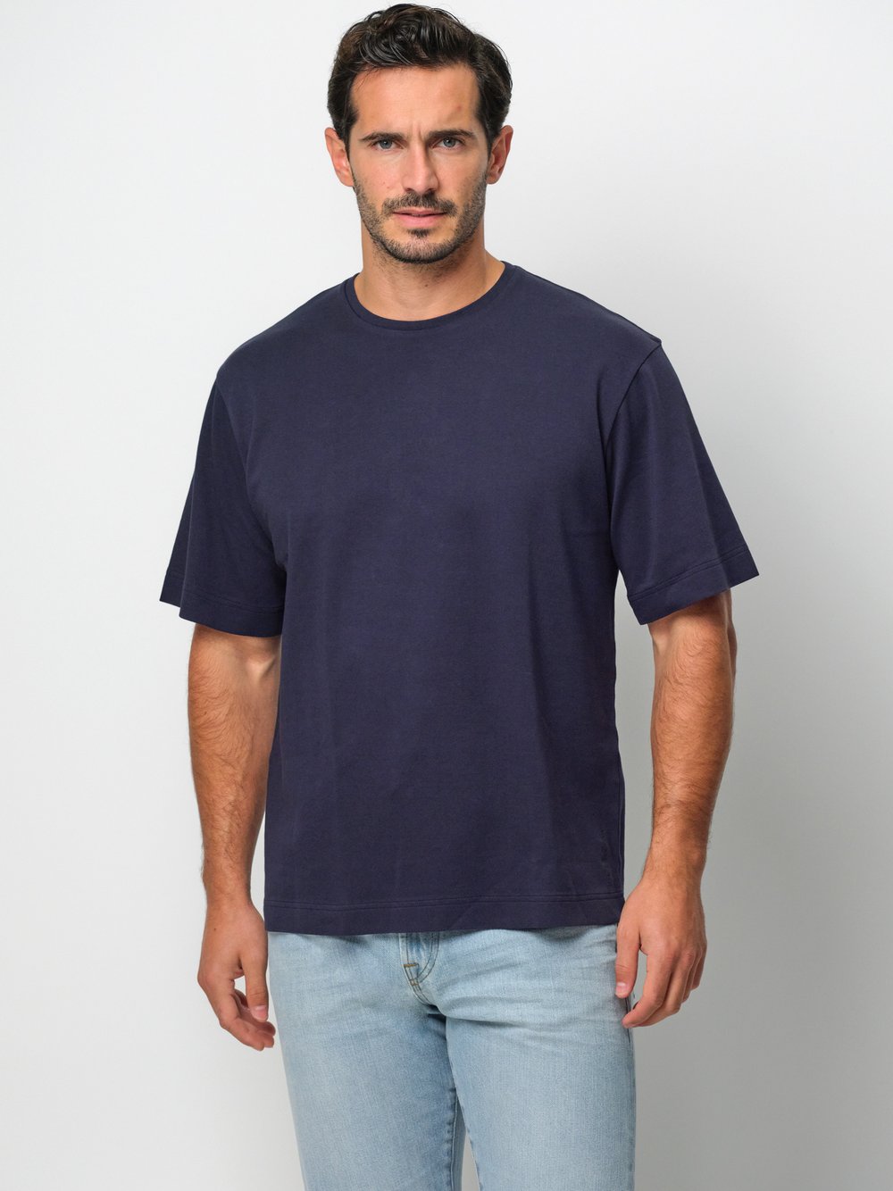 Profuomo T-Shirt Herren Baumwolle blau, M