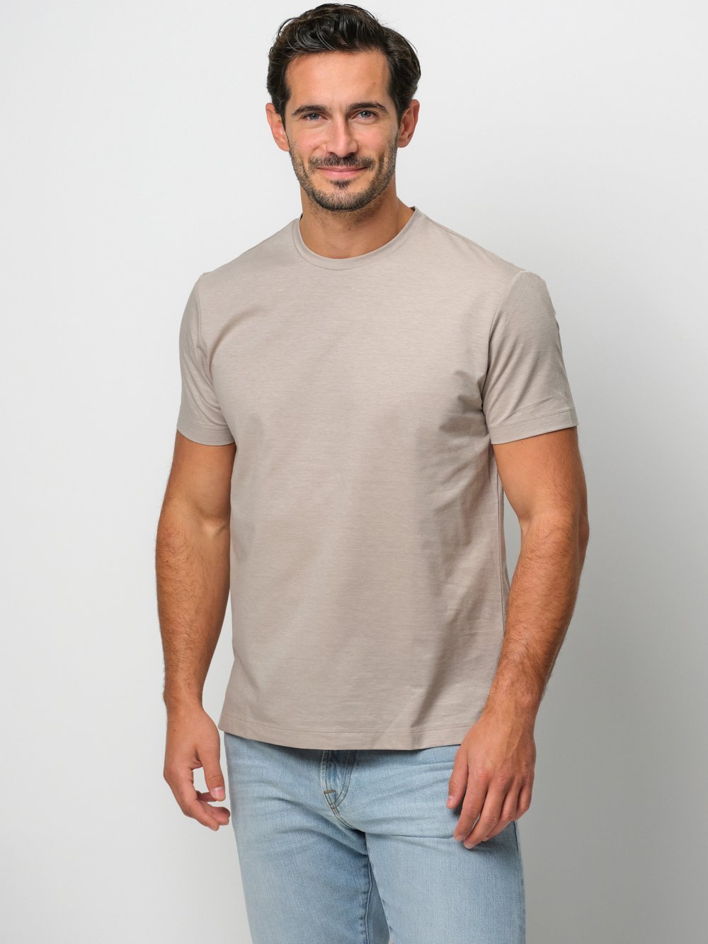 Profuomo T-Shirt Herren Baumwolle beige, L