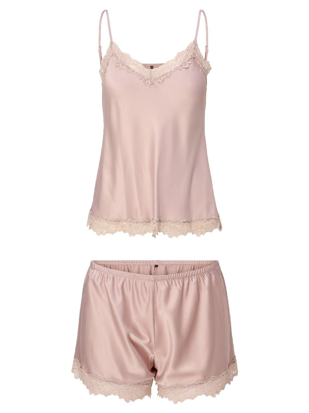 LingaDore satin top & short DAILY Damen grau, XXXL