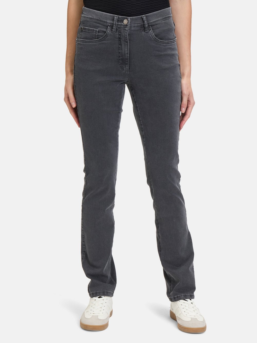 Betty Barclay Stretch-Hose Damen Baumwolle grau, 34