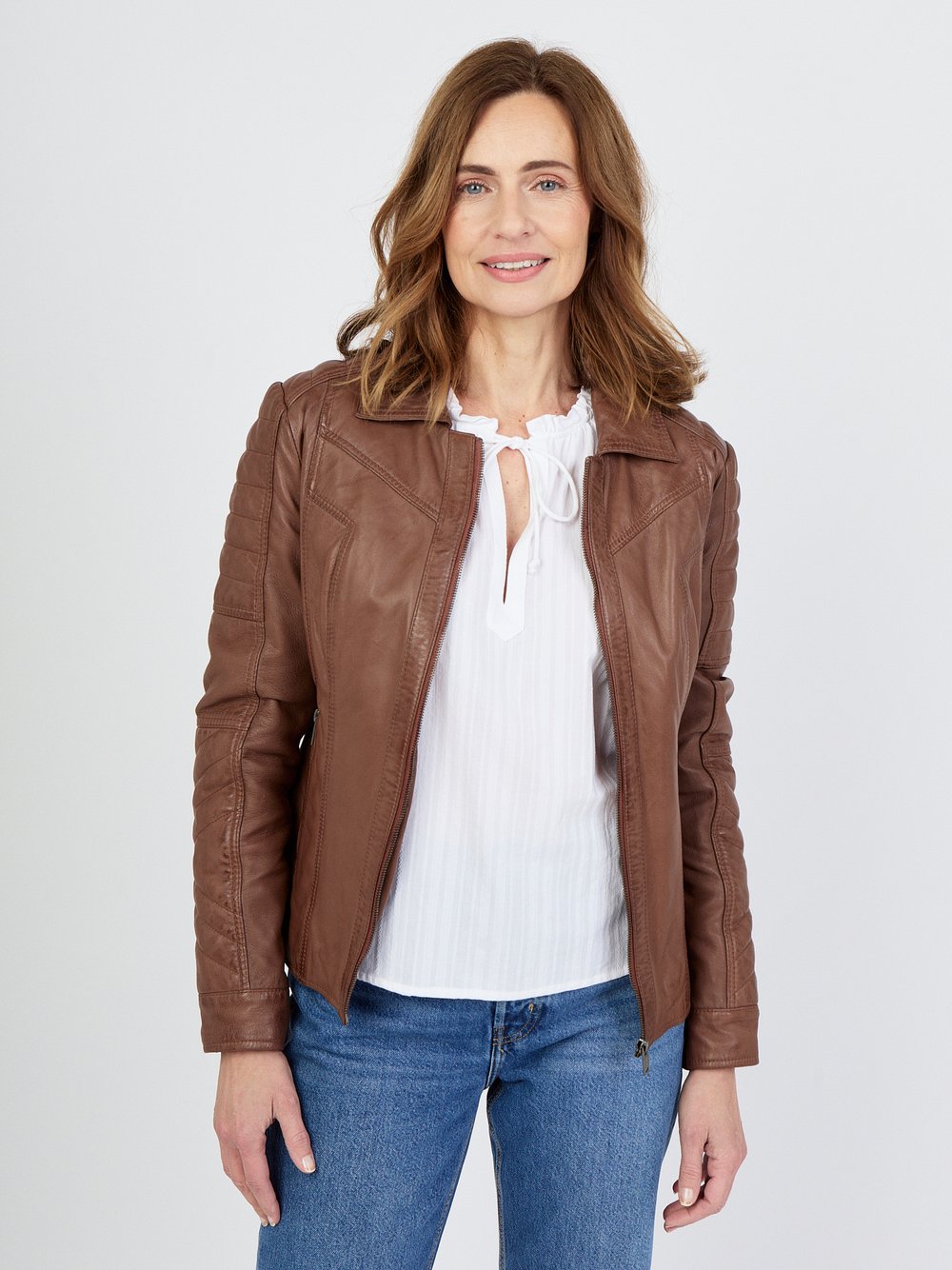 JCC Lederjacke Damen braun, L