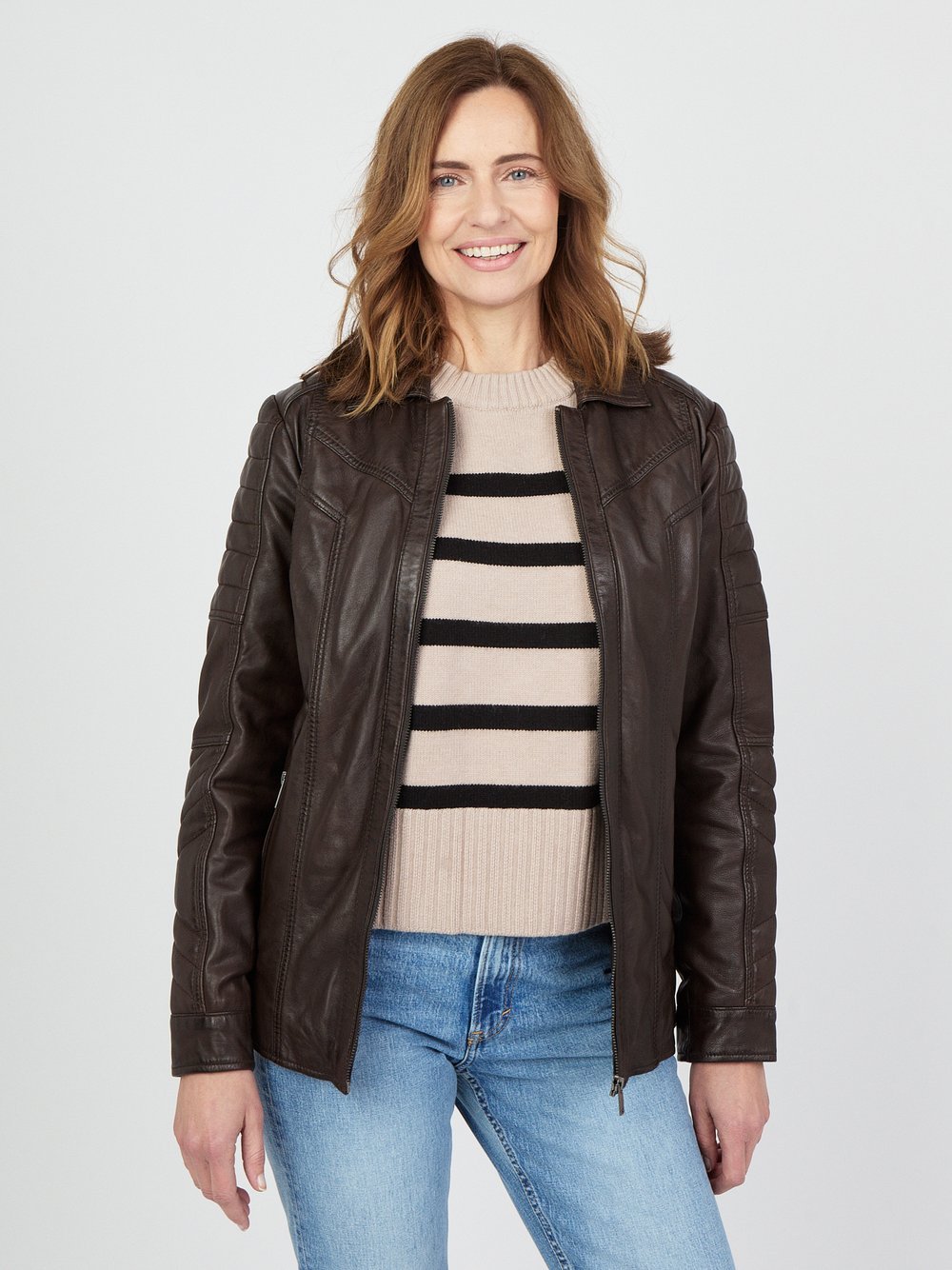 JCC Lederjacke Damen braun, M