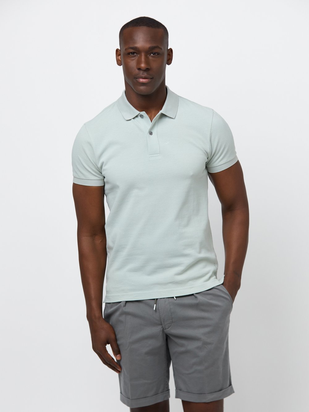 Profuomo Poloshirt Herren Baumwolle grün, XL