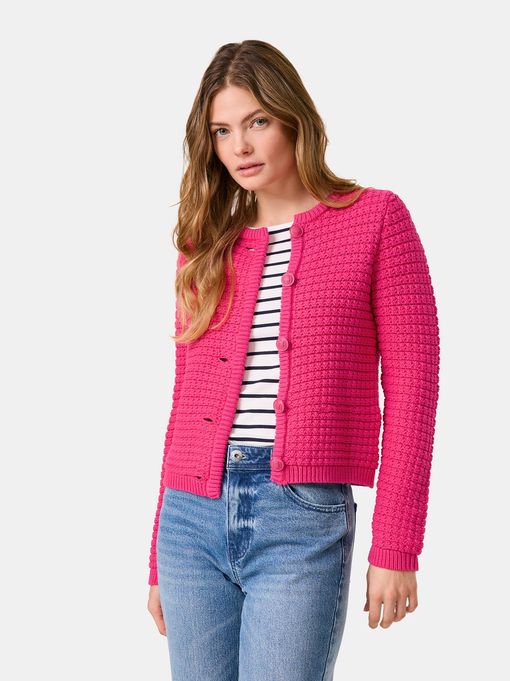 Taifun Cardigan Damen Baumwolle mehrfarbig, 42