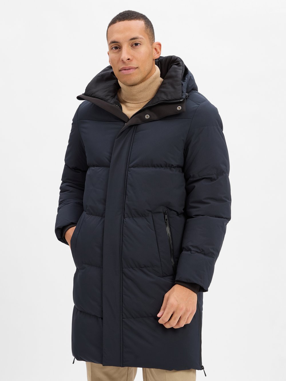 Finshley & Harding Steppmantel Herren blau, L