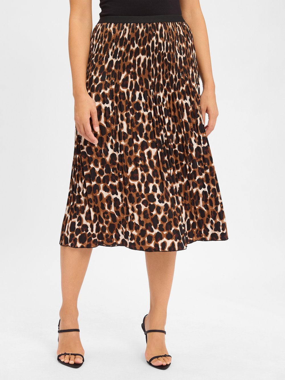 Betty & Co A-Linien-Rock Damen Satin mehrfarbig gemustert, 36