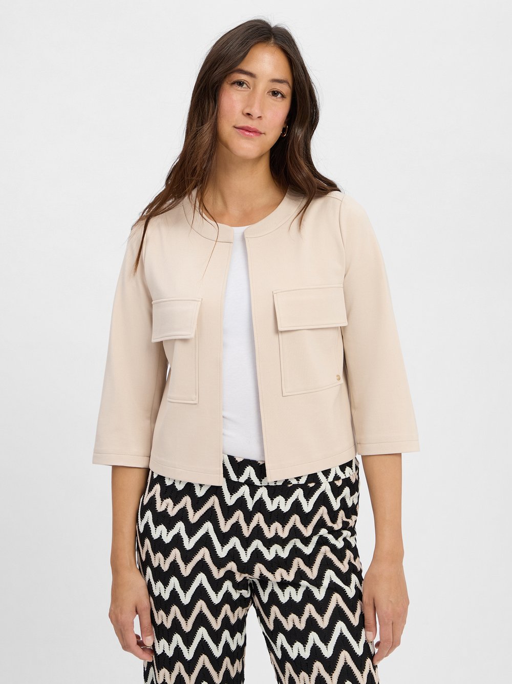 Betty & Co Sweatblazer Damen Viskose beige, 42