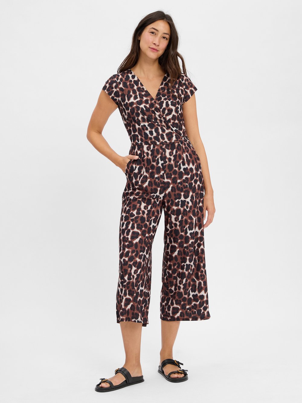 Betty & Co Jumpsuit Damen mehrfarbig gemustert, 36