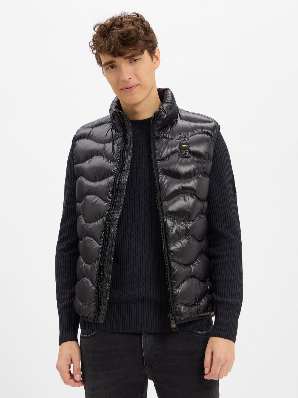 Blauer Steppweste Herren schwarz, XXL