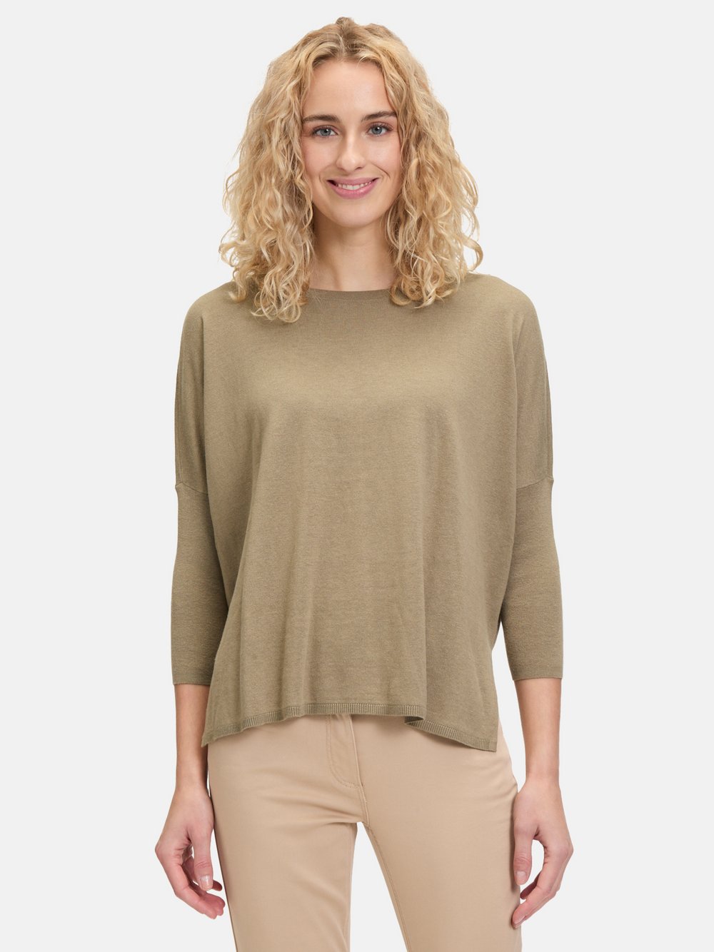 Betty Barclay Strickpullover Damen Baumwolle grün, 46