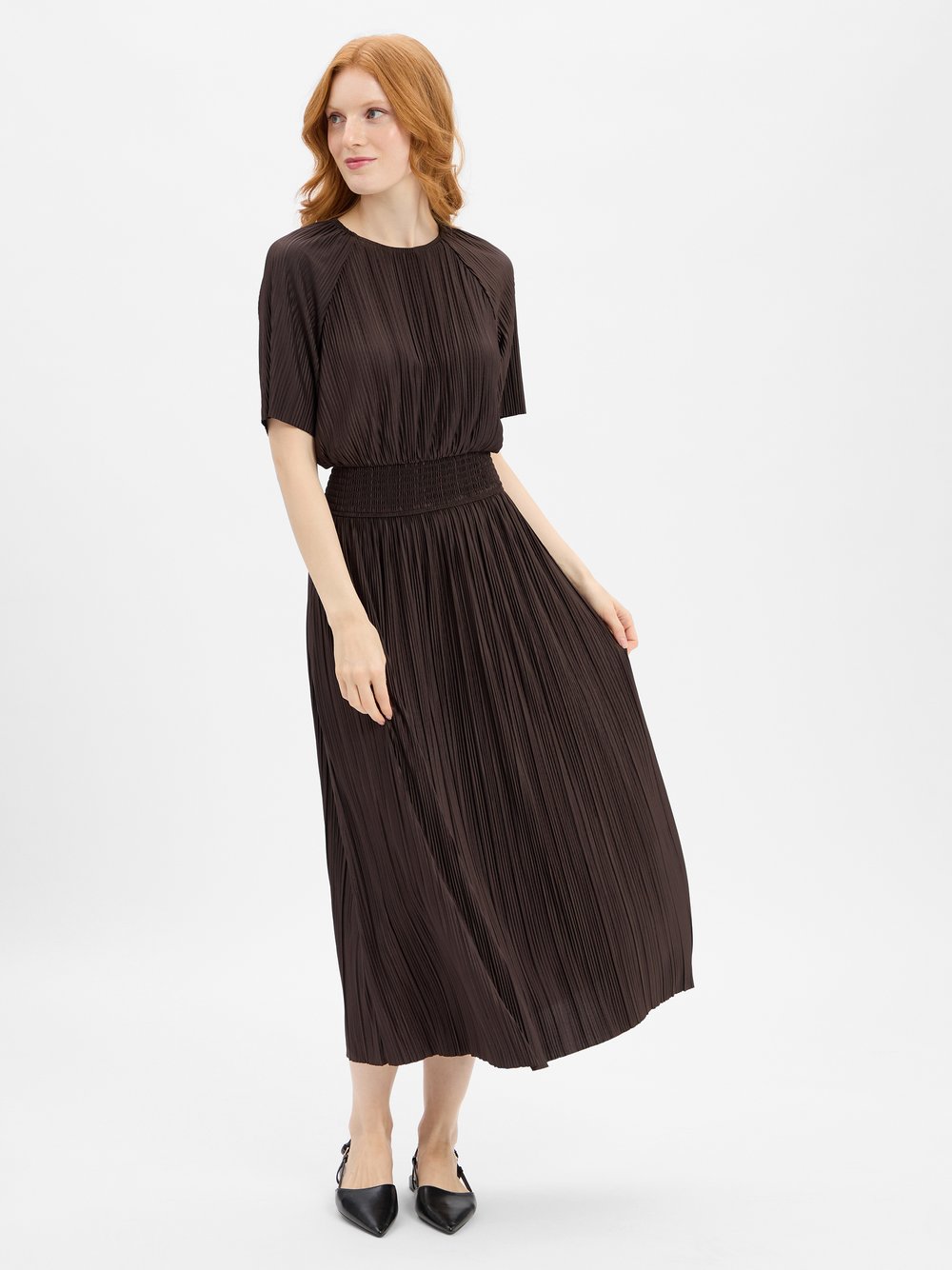Samsøe Samsøe Midikleid Damen braun, L