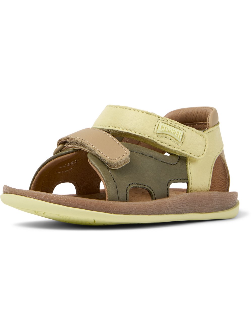 Camper Sandalen Kinder Leder mehrfarbig, 25