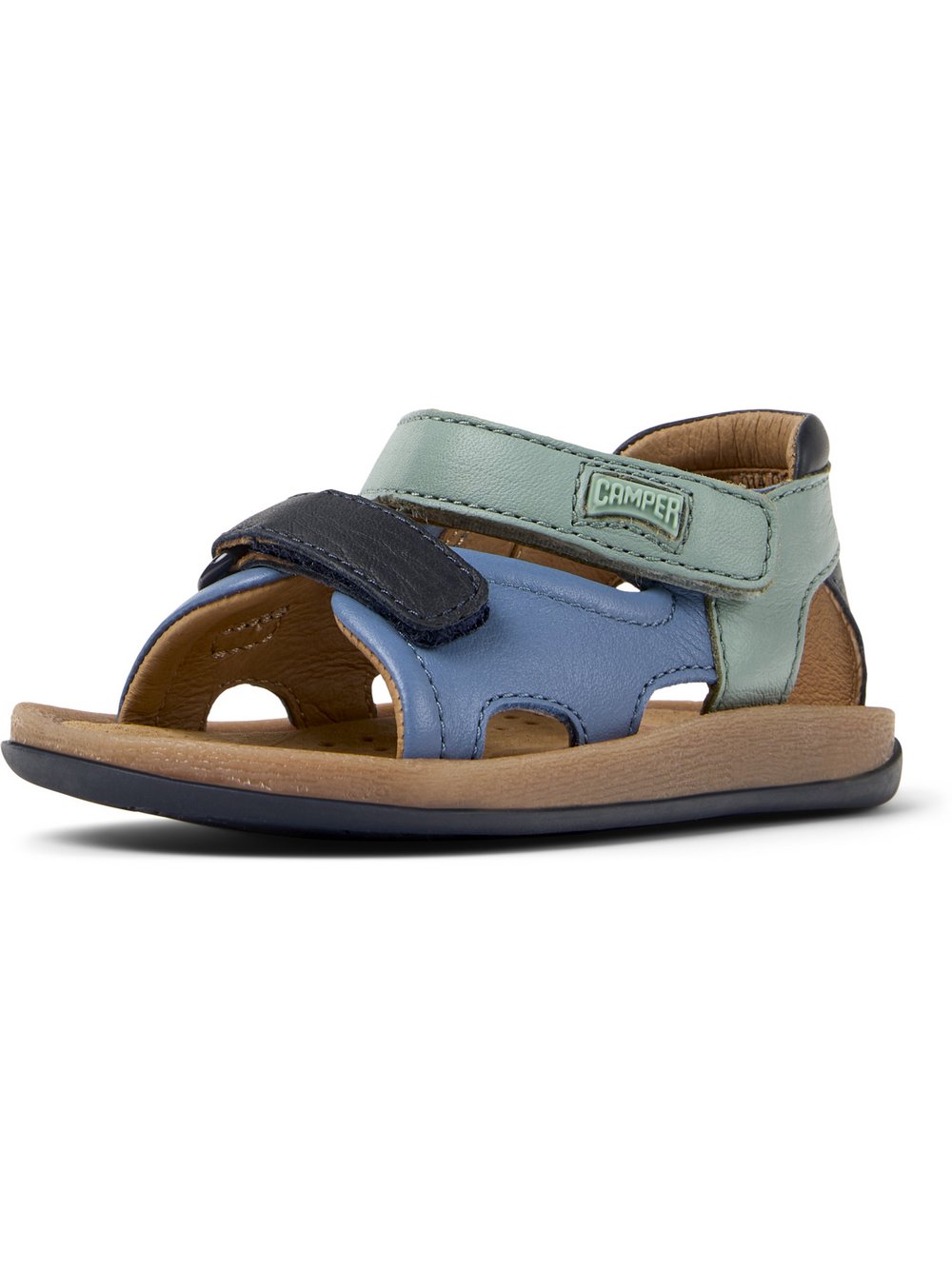 Camper Sandalen Kinder Leder mehrfarbig, 24