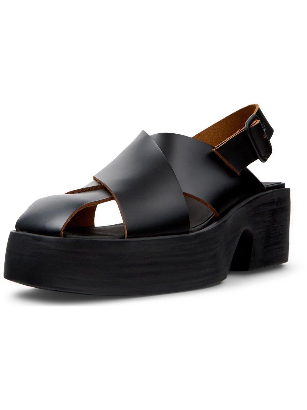 Camper Sandalen Damen Leder schwarz, 39