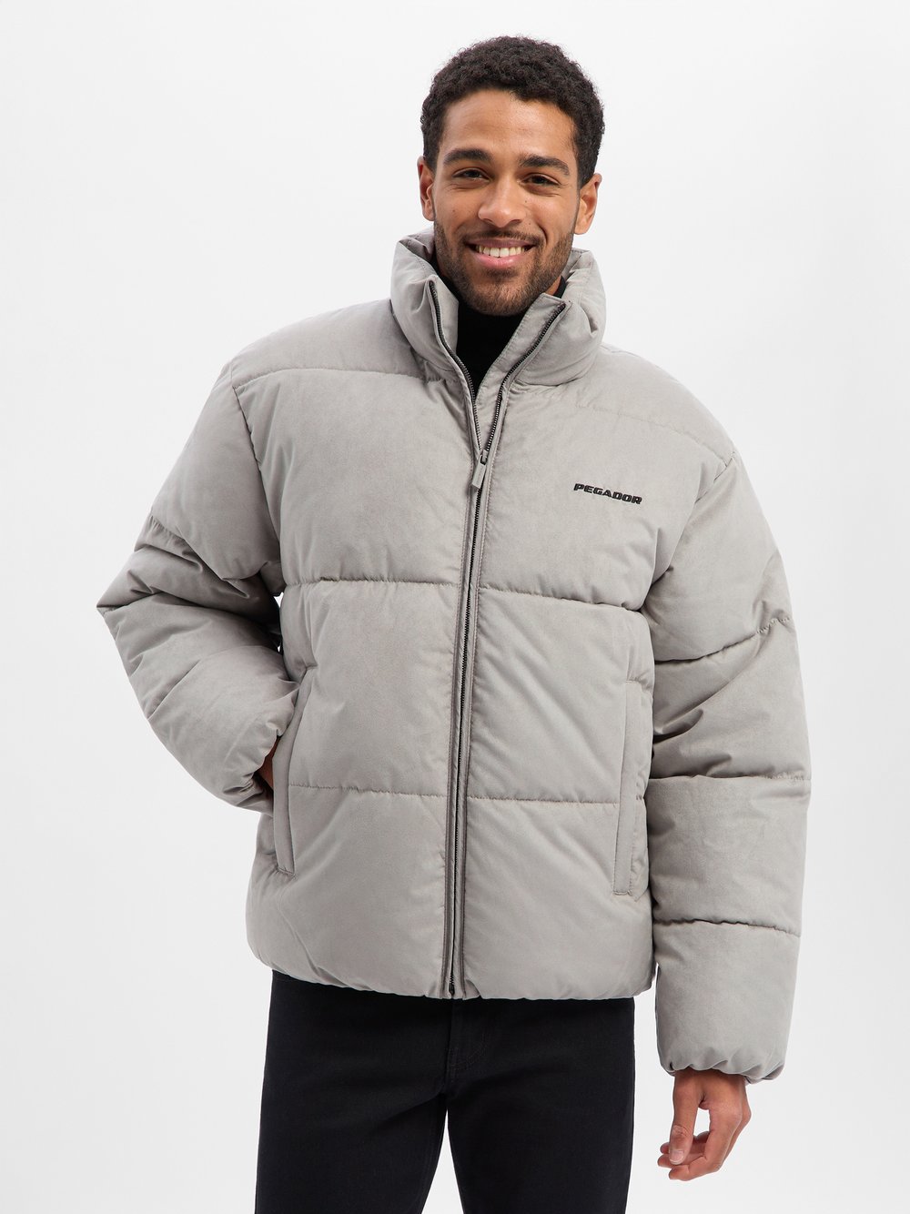 PEGADOR Pufferjacke Damen grau, M