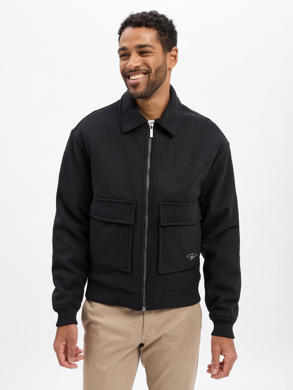 PEGADOR Winterjacke Herren schwarz, L