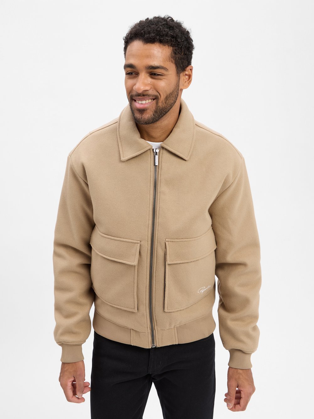 PEGADOR Winterjacke Herren beige, L