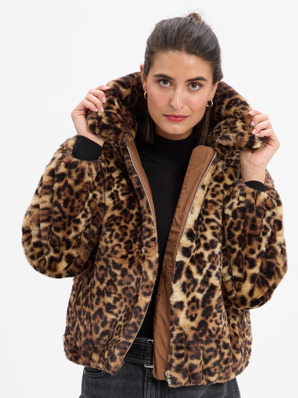 Levi's Kunstfell-Jacke Damen mehrfarbig gemustert, XS