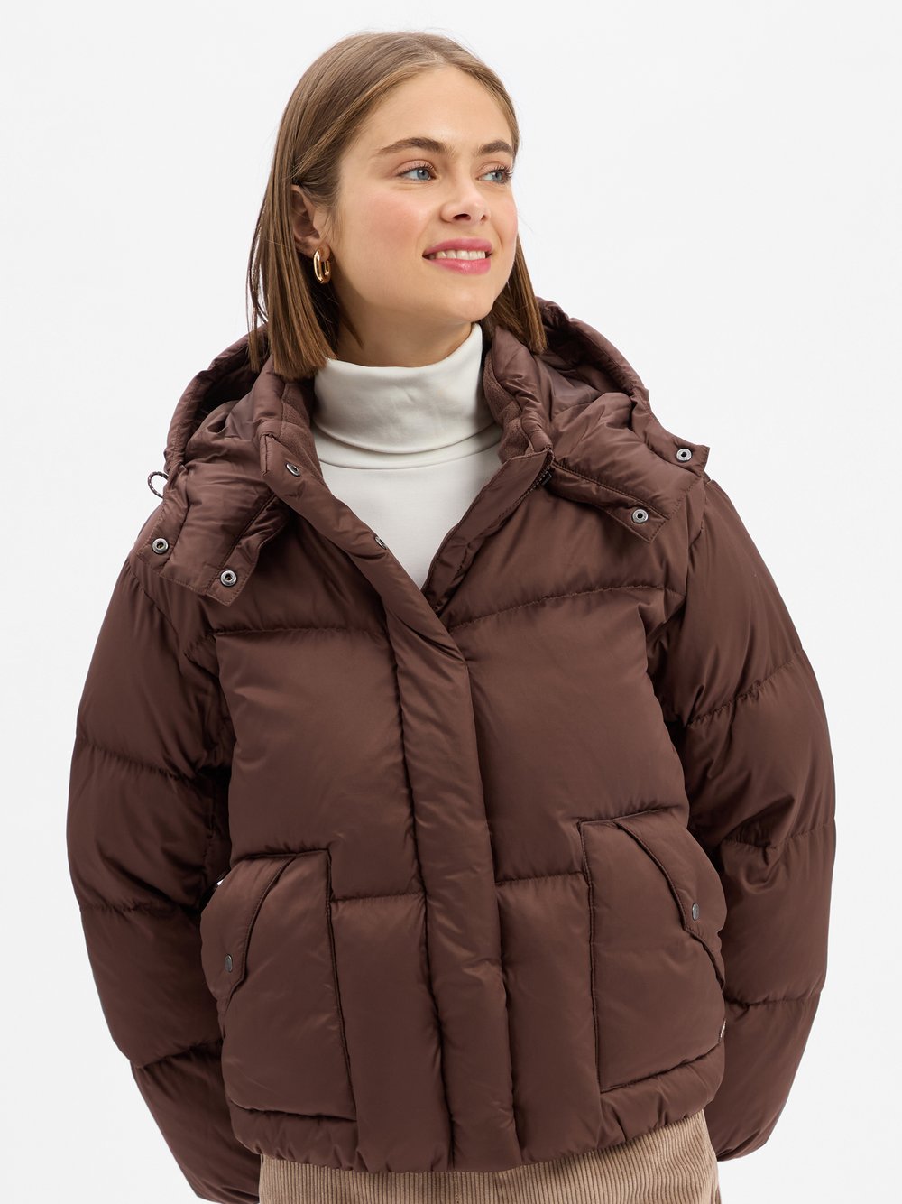 Levi's Denim-Daunenjacke Damen Baumwolle braun, XS
