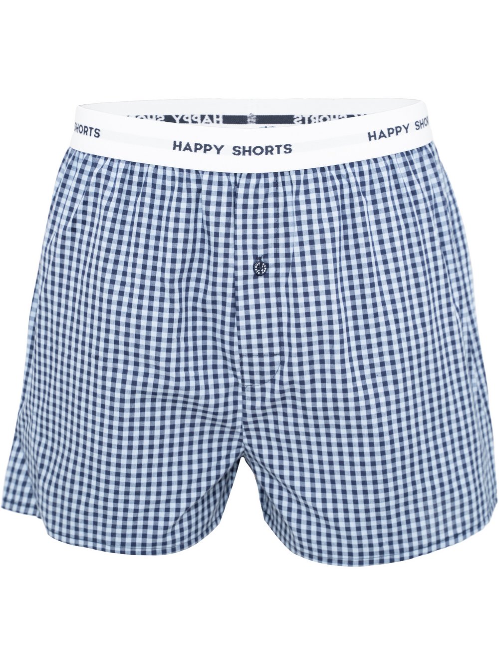 HAPPY SHORTS Boxer  Herren Baumwolle blau bedruckt, XL