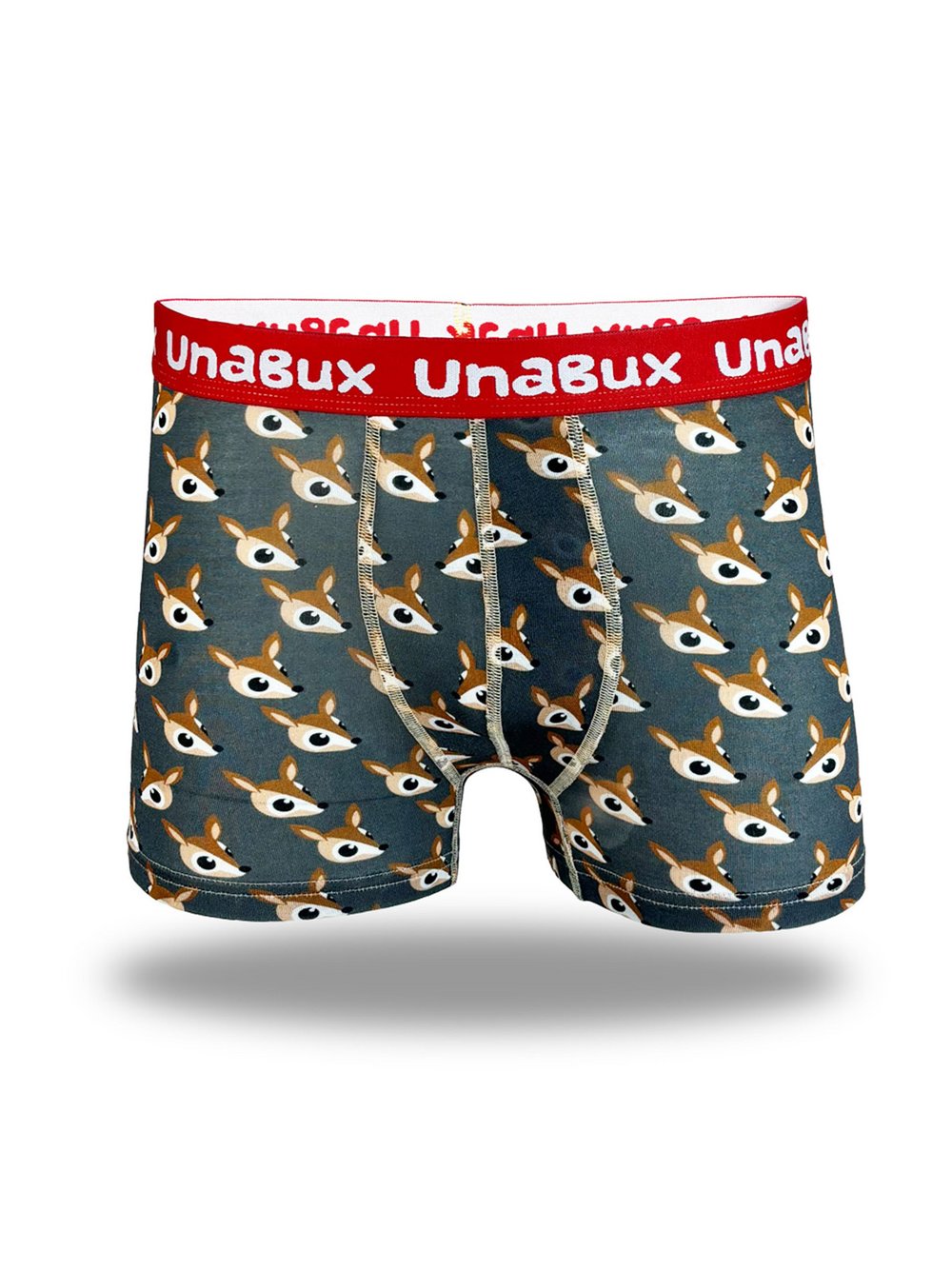 Thumbnail - Unabux Boxer Herren Jersey braun bedruckt, M