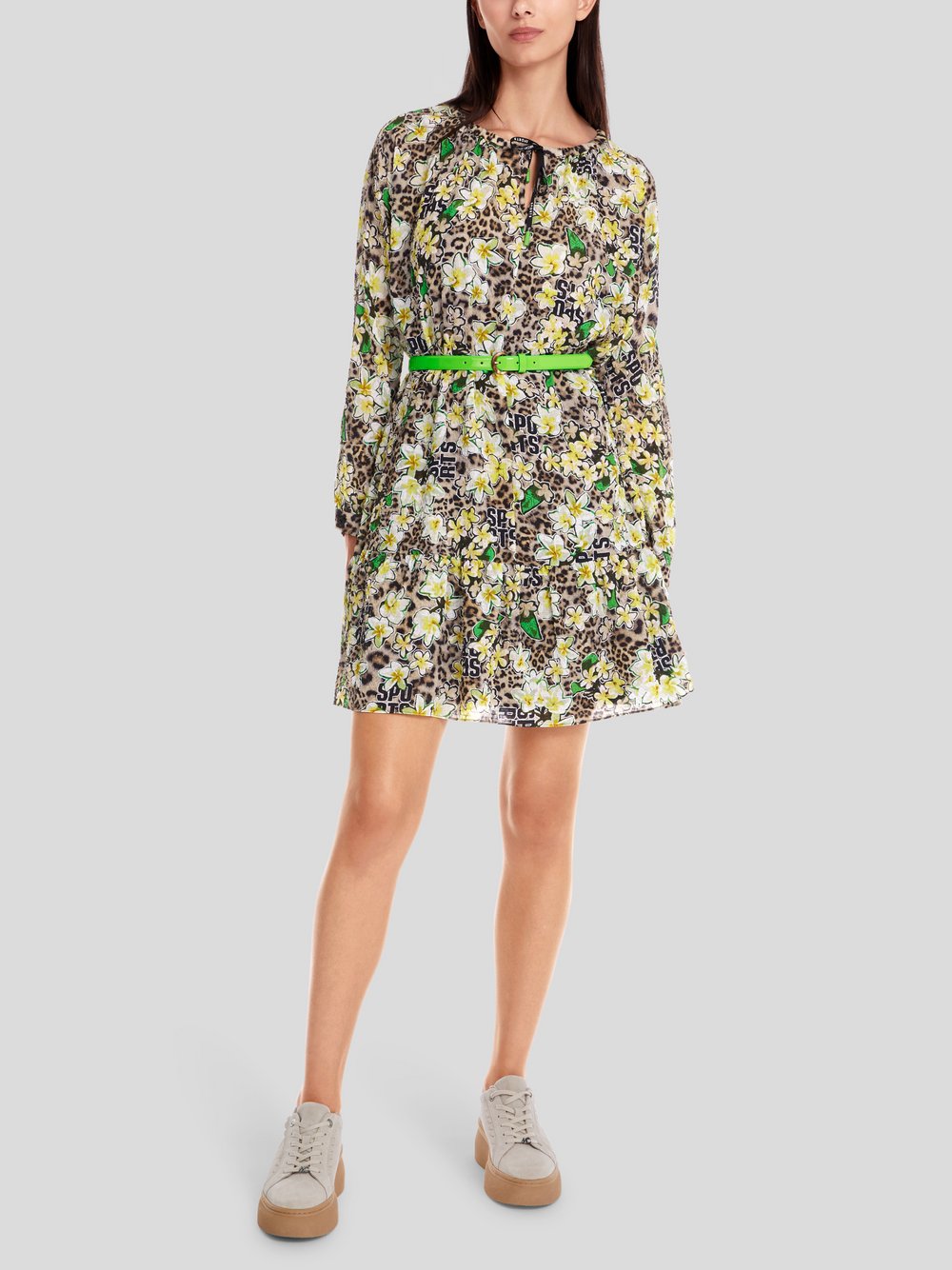 Marc Cain Kleid Damen braun gemustert, 44