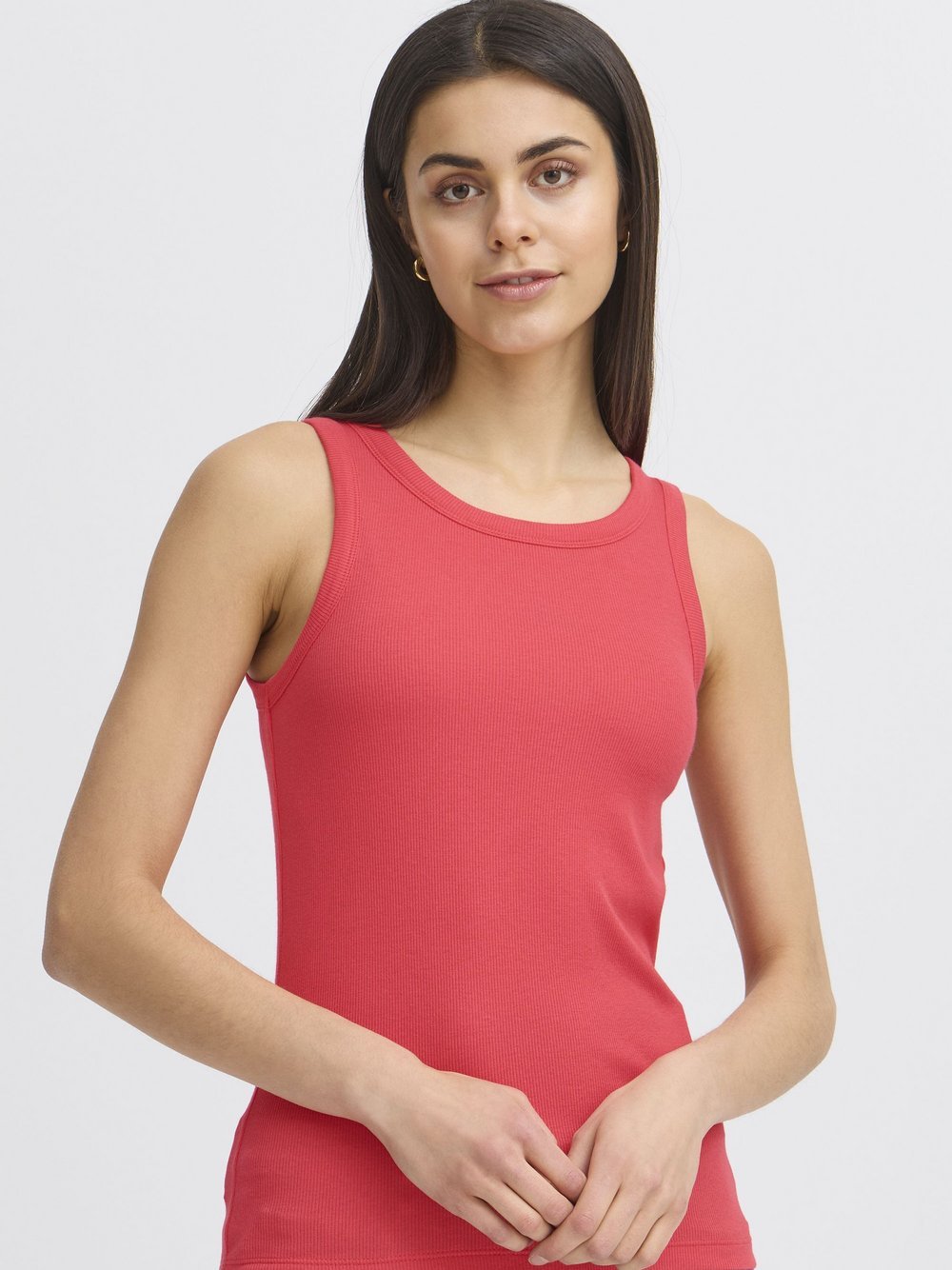 fransa Crop-Top Damen Baumwolle rosa, L