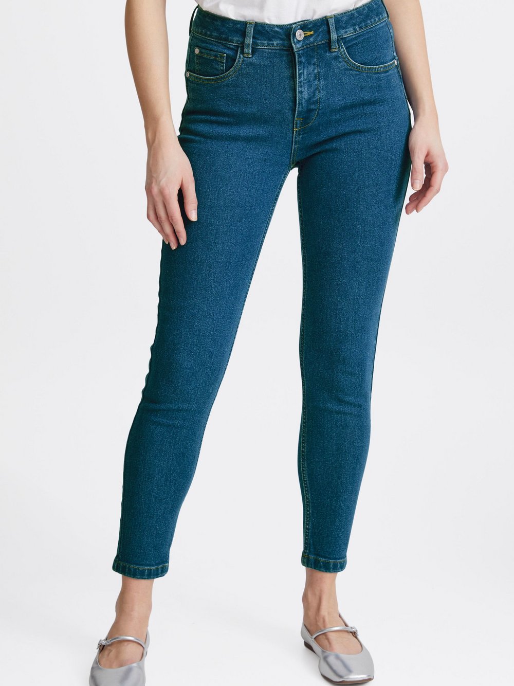 fransa Jeans Damen Baumwolle blau, 34