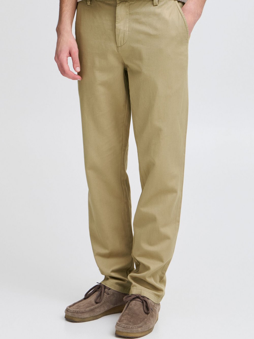CASUAL FRIDAY Leinenhose Herren Baumwolle grün, 30-34