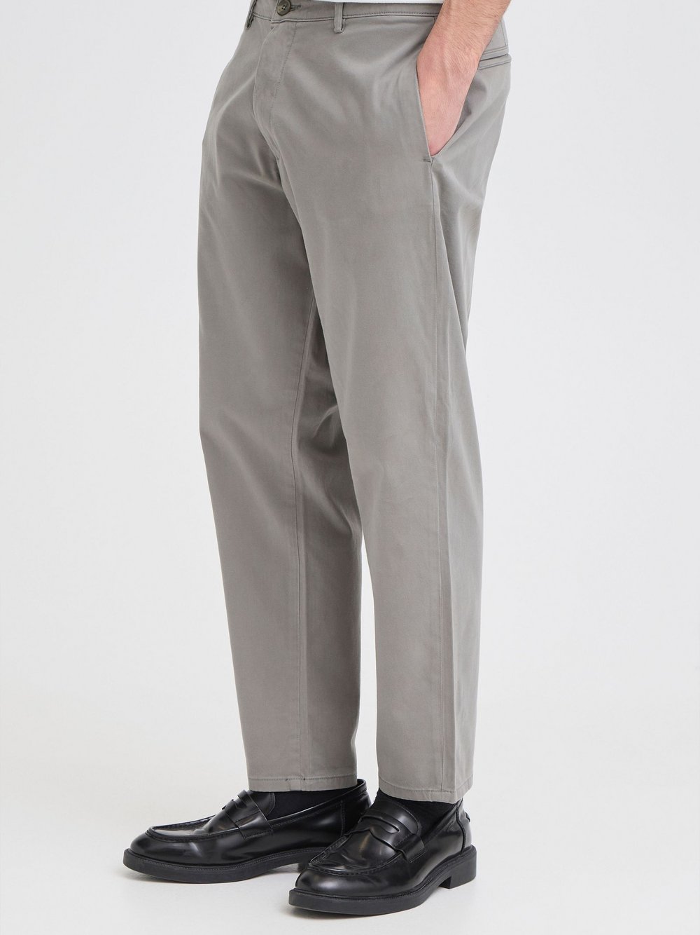 CASUAL FRIDAY Chinohose Herren Baumwolle grau, 33-34