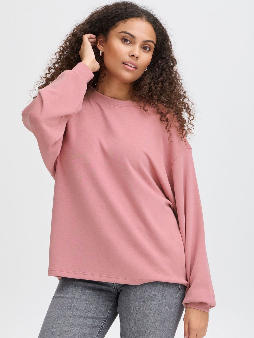 fransa Sweatshirt Damen rosa, L