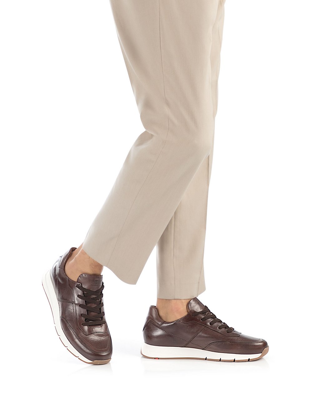 Thumbnail - Lloyd Sneaker Herren Leder braun, 7.5