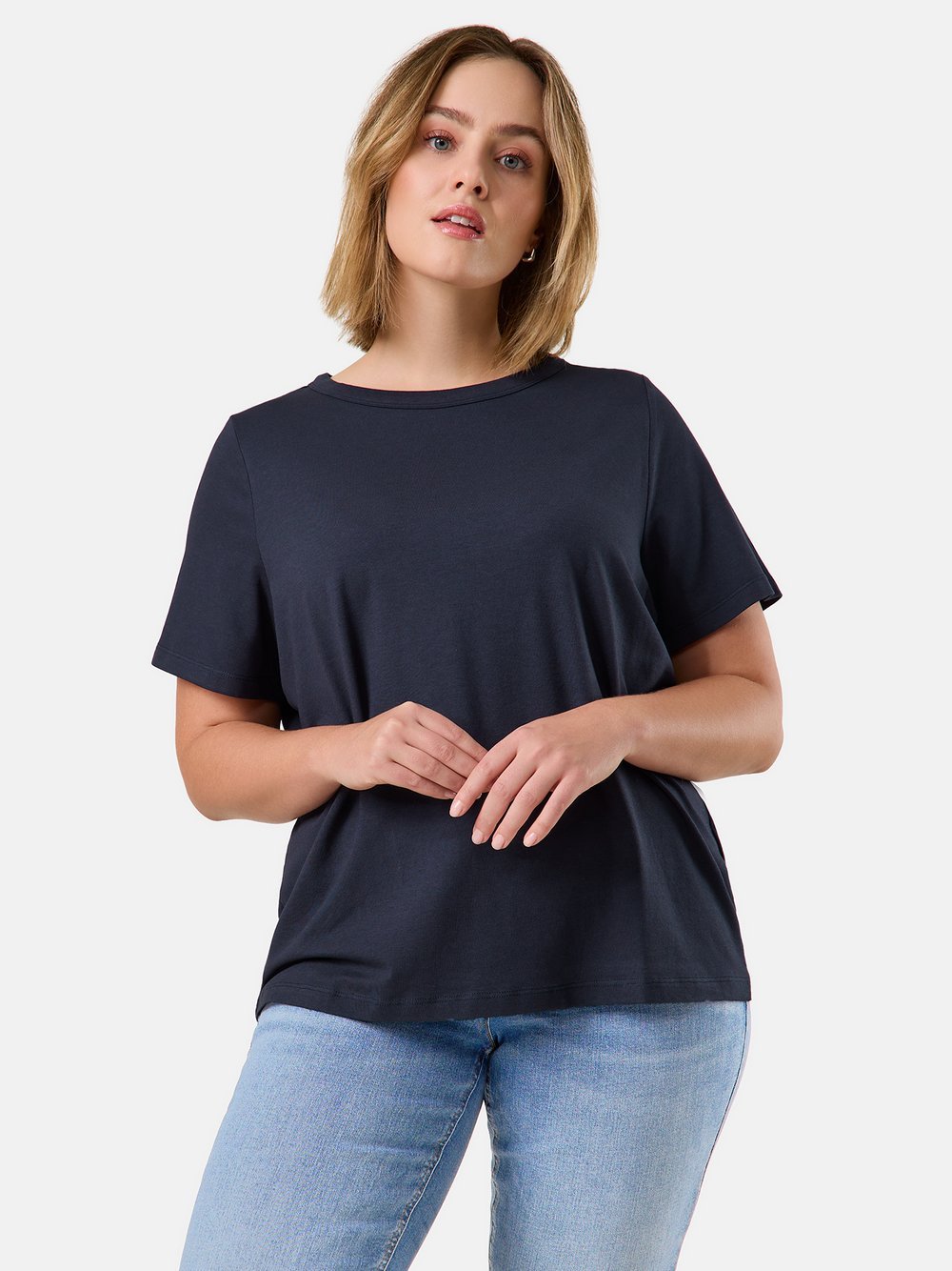 Samoon T-Shirt Damen blau, 56