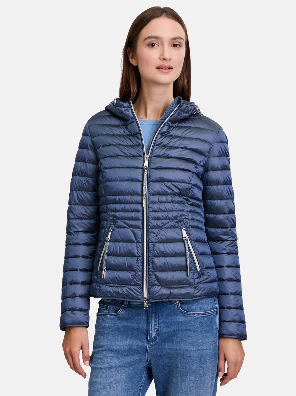 Cartoon Steppjacke Damen Polyamid blau, 46