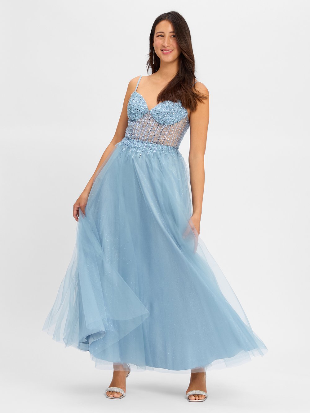 Laona Abendkleid Damen blau, 34