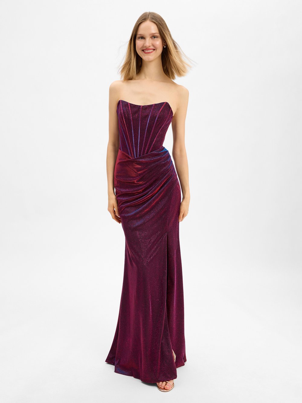 Unique Abendkleid Damen mehrfarbig, 34