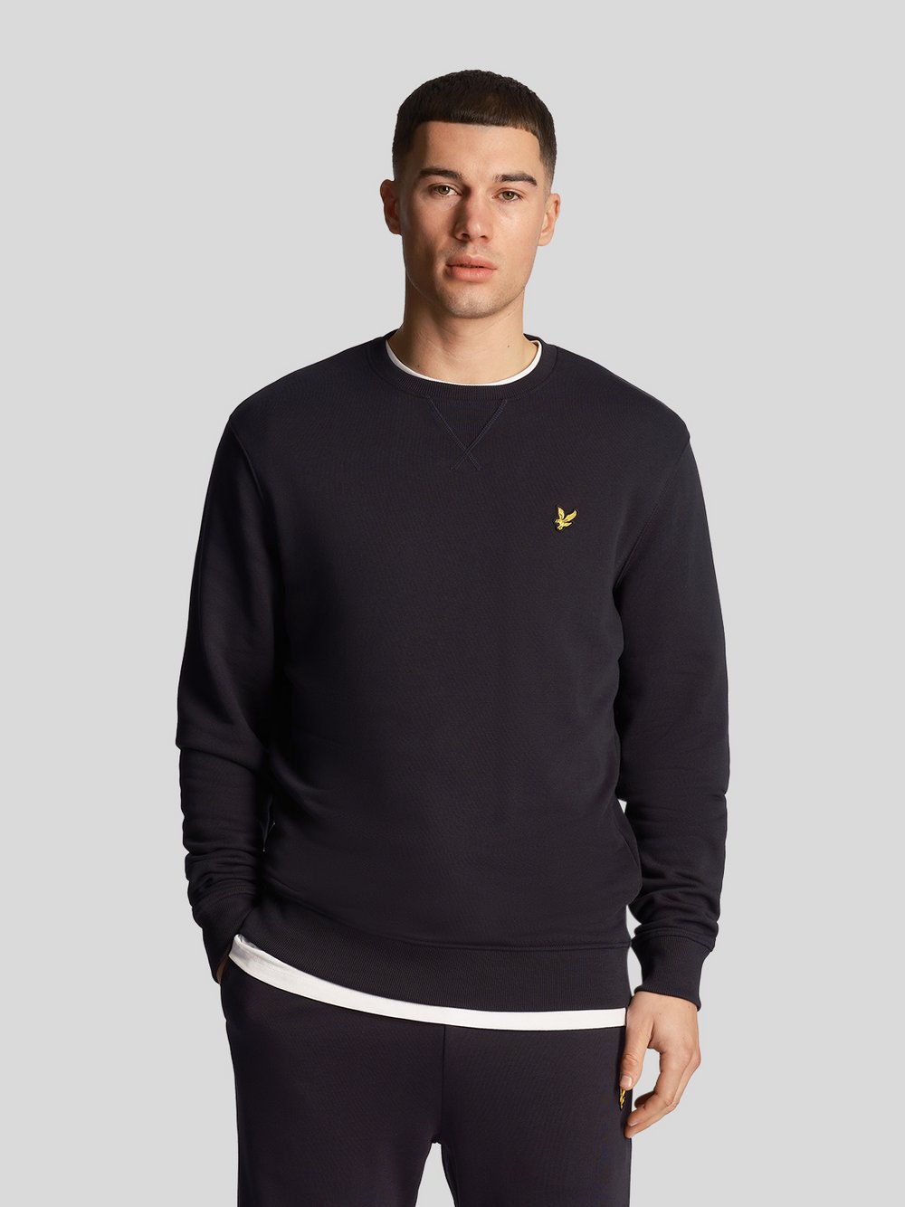 Lyle & Scott Sweatshirt Herren Baumwolle blau, L