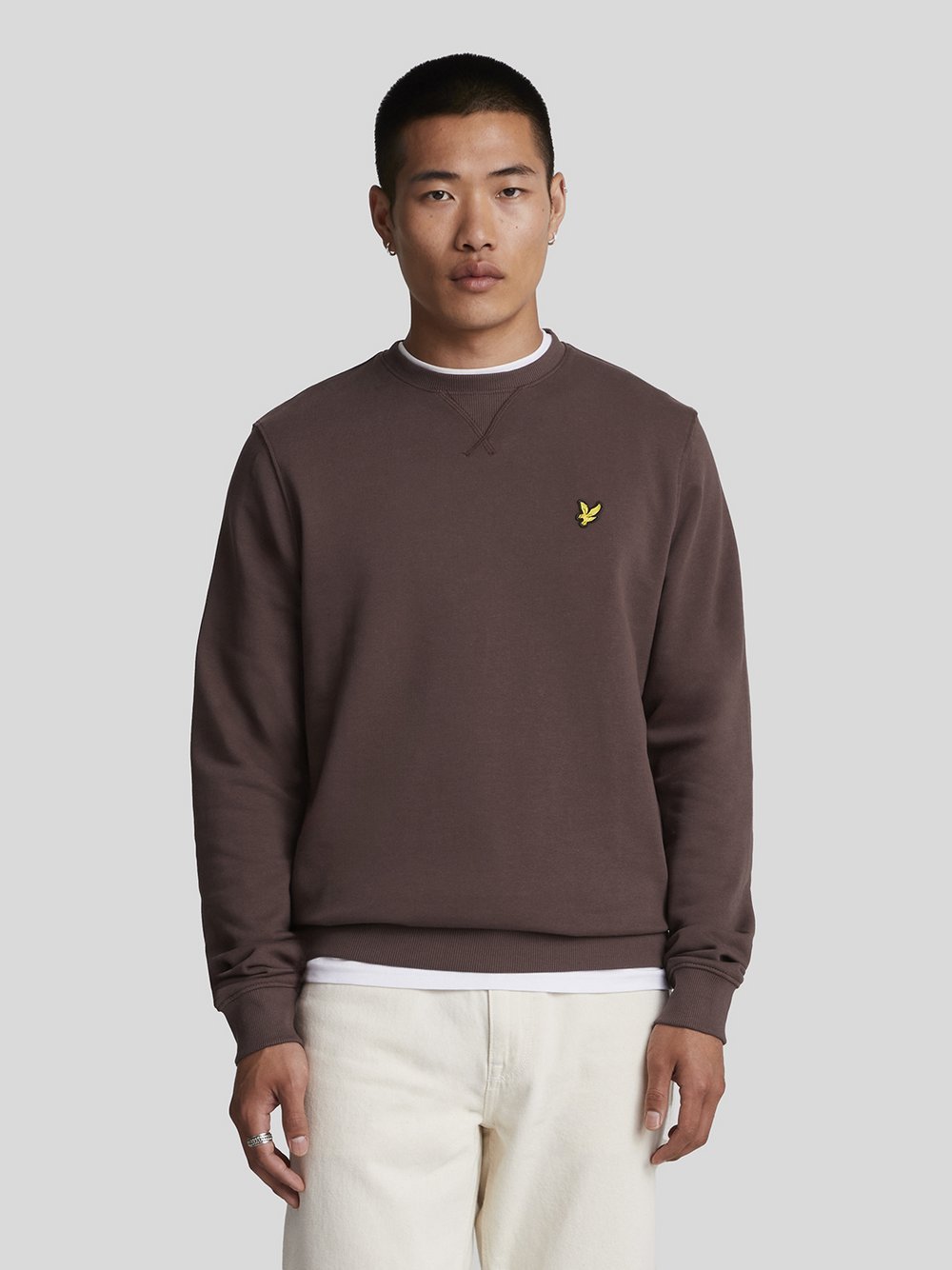 Lyle & Scott Sweatshirt Herren Baumwolle braun, XXL