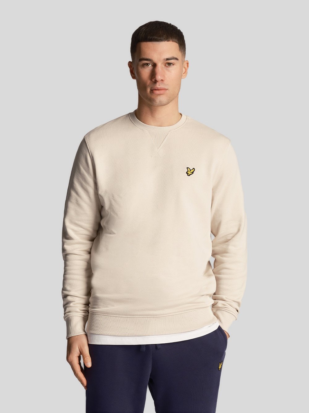 Lyle & Scott Sweatshirt Herren Baumwolle beige, M