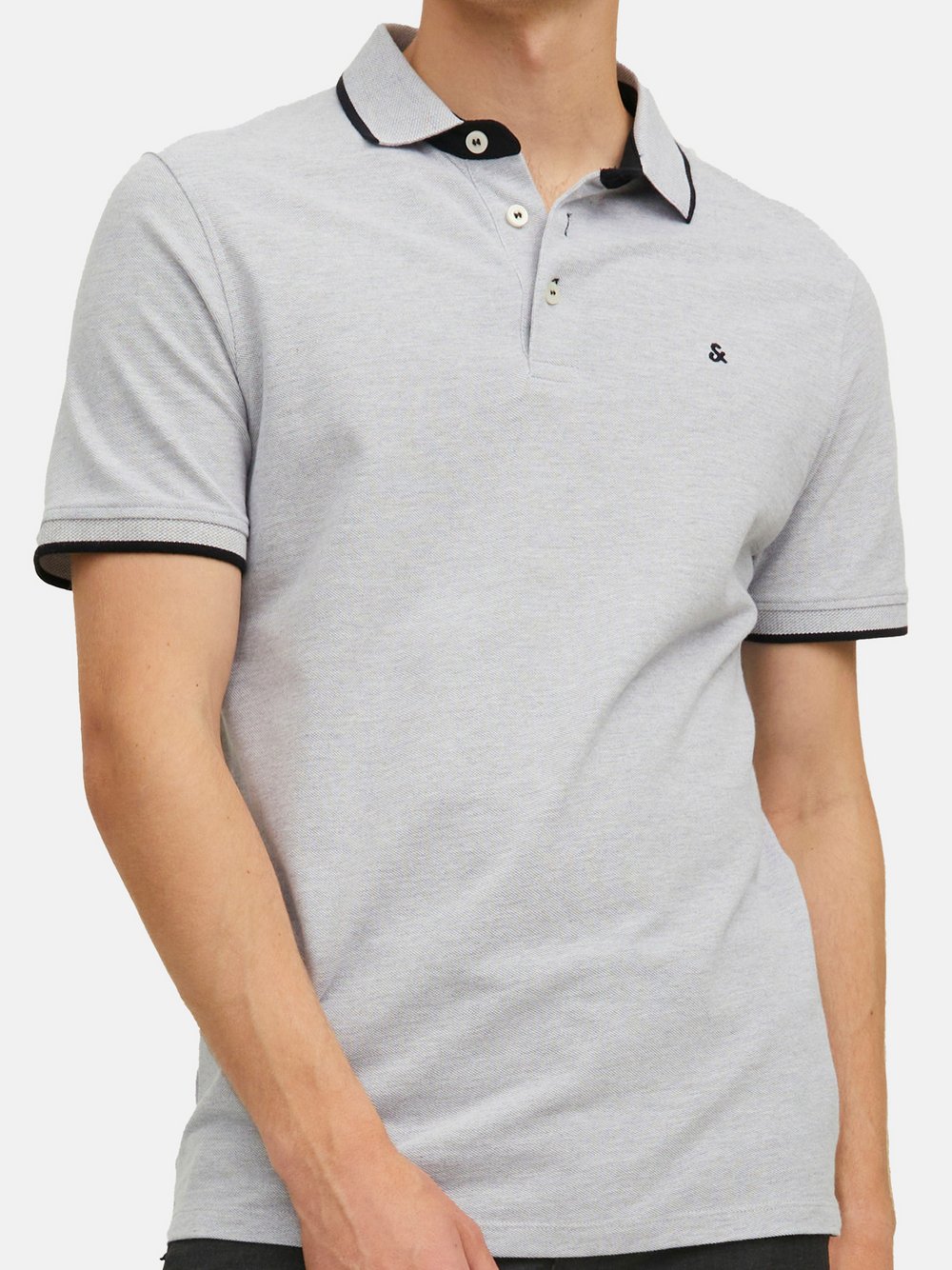 Jack & Jones Poloshirt Herren Baumwolle weiß, S