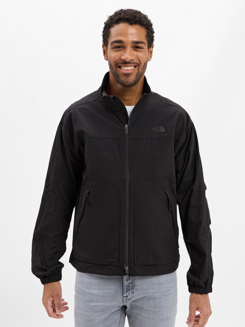 The North Face Windbreaker Herren schwarz strukturiert, M