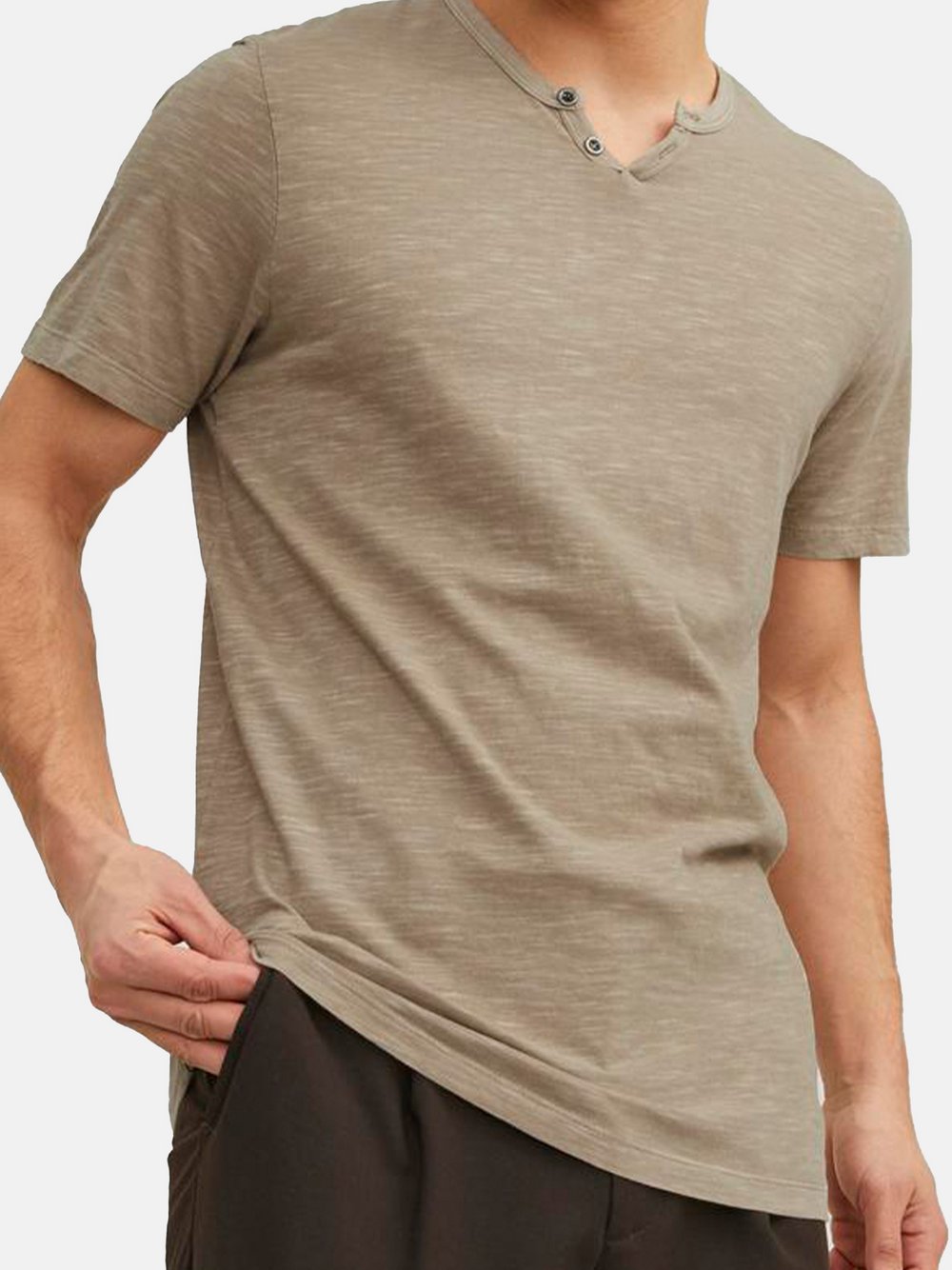 Jack & Jones T-Shirt Herren Baumwolle beige, M