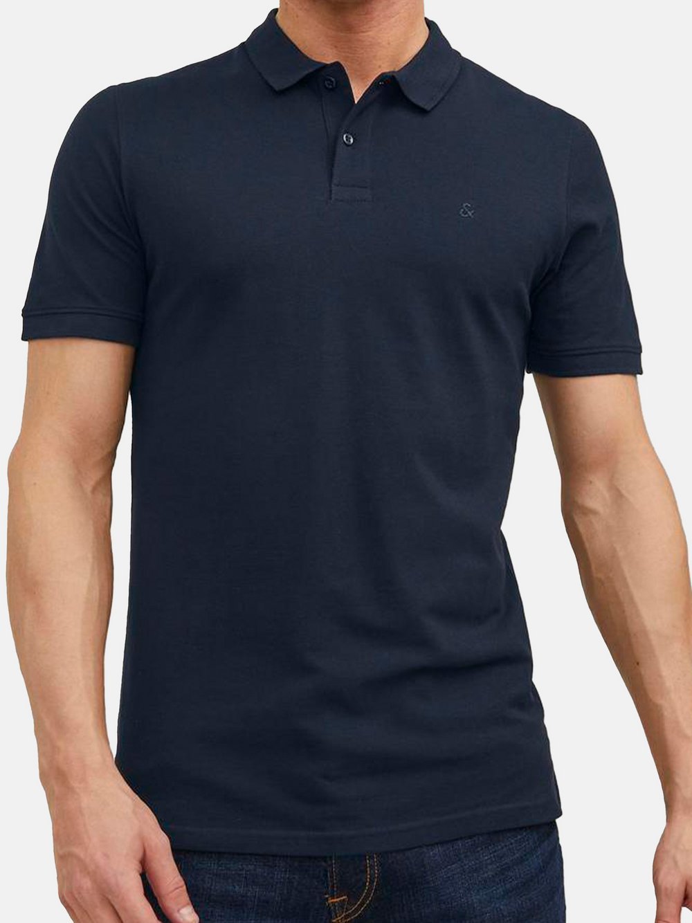 Jack & Jones Poloshirt Herren Baumwolle blau, S