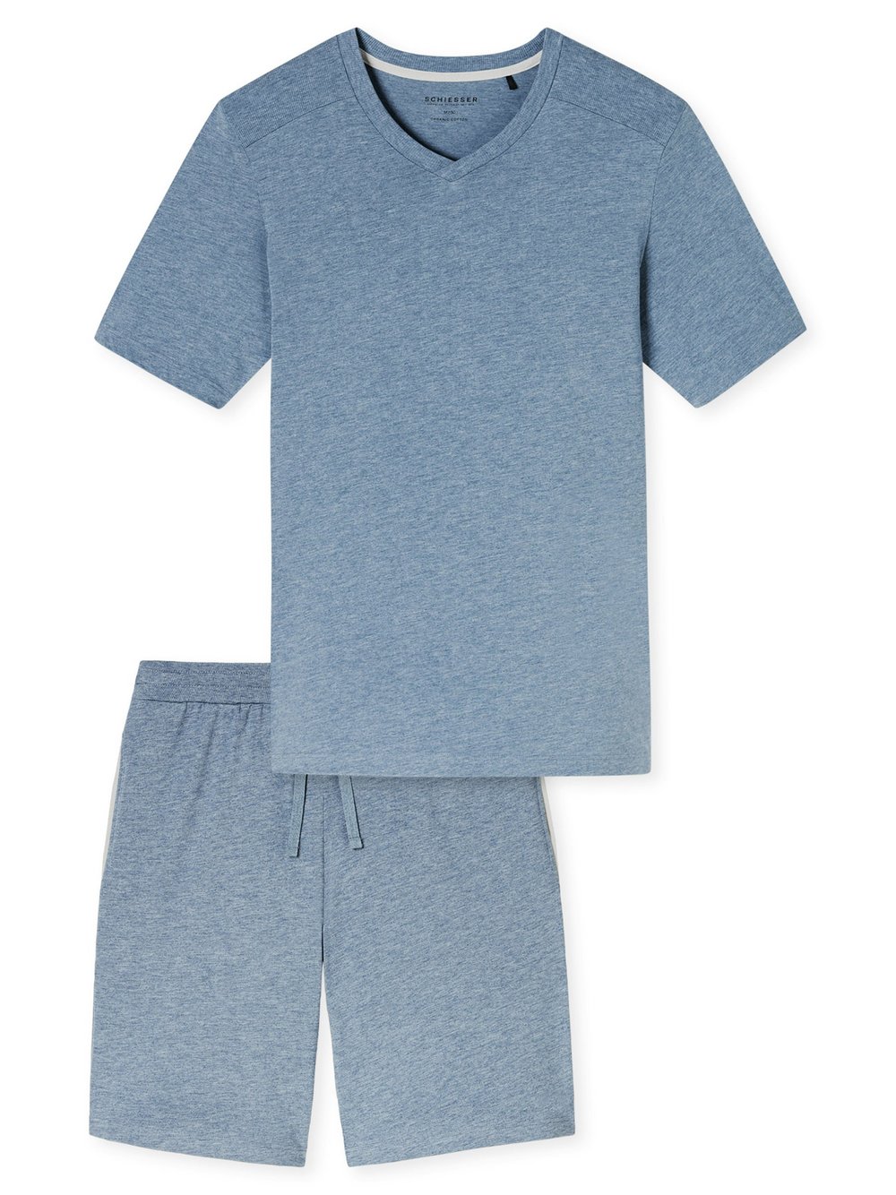 Thumbnail - Schiesser Pyjama  Herren blau, 56