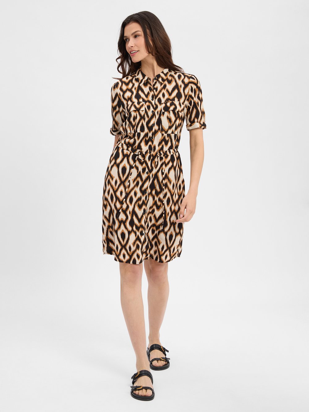comma Blusenkleid Damen Viskose mehrfarbig gemustert, 44