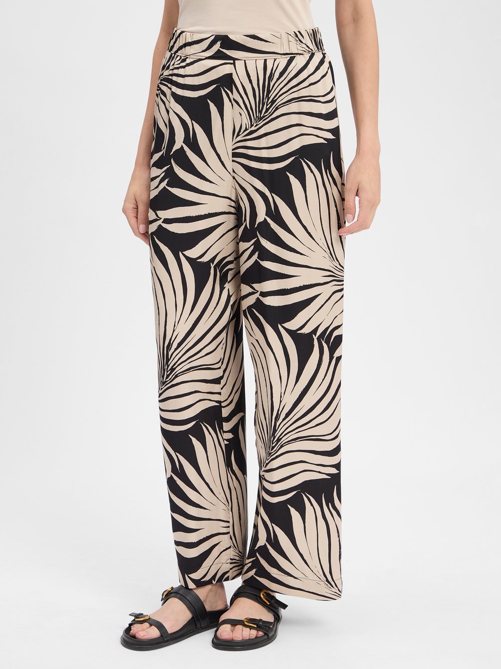 s.Oliver BLACK LABEL Hose Damen Viskose mehrfarbig gemustert, 40
